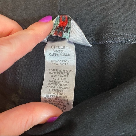 Hard Tail Forever Contour Roll Down Ankle Leggings Black Small - Picture 3 of 7